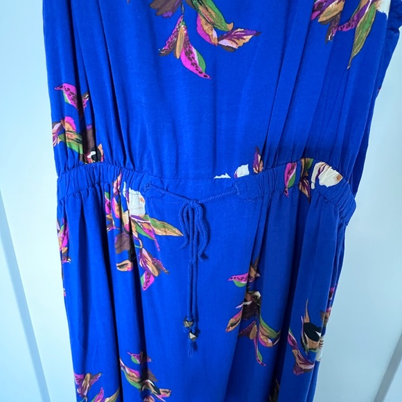 A New Day Bright Blue Floral Maxi Dress - Picture 5 of 8